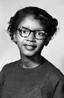 Claudette Colvin (b.1939). Portrait of the pioneer of the 1950s civil rights movement, taken in 1954.  On March 2, 1955, she was arrested at the age of 15 in Montgomery, Alabama, for refusing to give ...