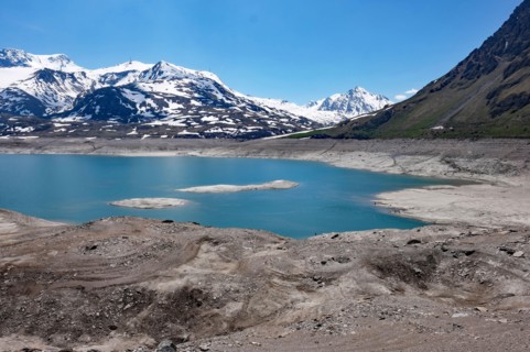 Lago del Moncenisio, Italy, France Mont Cenis