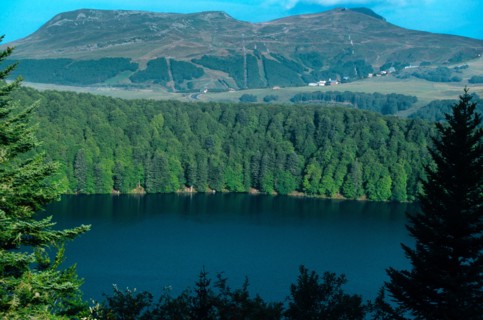 LAKE PAVIN PUY DE DOME AUVERGNE FRANCE