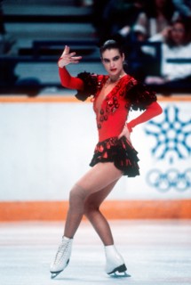 Figure Skating:Women Katarina Witt (GDR) skates to gold at the 1988 Olympics in Calgary. Feb 1988