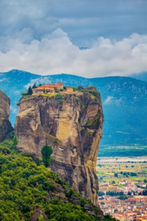 Meteora Monasteries in Trikala region in summer, Greece.