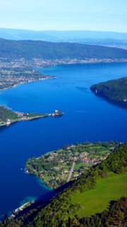 view to Lake Annecy, France, Haute-Savoie