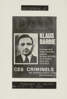 Dossier de photographies soumises aux témoins du procès Barbie, portrait de Klaus Barbie.