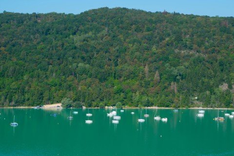 Stunning lac de Vouglans in the Franche Comté region in France