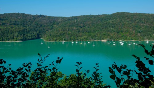 Stunning lac de Vouglans in the Franche Comté region in France