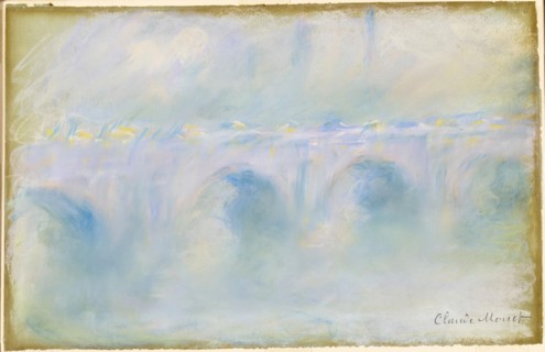 Claude Monet, Waterloo Bridge, pastel drawing, 1901