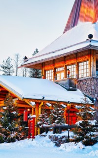 Christmas tree Santa Office at Santa Village Rovaniemi Lapland new