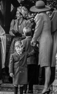 Princess Diana, Prince Harry, Prince William and Princess Margaret at Sandringham