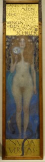 Nuda Veritas by Gustav Klimt, 1899, oil on canvas -