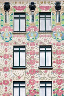 Majolikahaus (Majolica) House at No. 40 Linke Wienzeile (1899), Vienna, Austria
