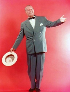 MAURICE CHEVALIER (1888-1972) French entertainer and film actor about 1960