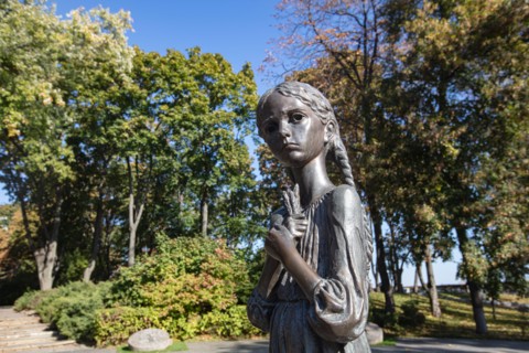 Kyiv, Ukraine - October 6, 2021: Holodomor Victims Memorial Complex in Ukraine.