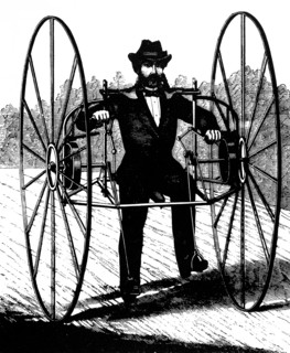 White s improved bicycle, 1869