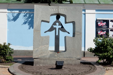 Monument to the Holodomor victims of the 1932-1933 famine in Kiev, Ukraine