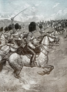 the Scottish 93rd Highland Regiment, Battle of Balaclava, 25 October 1854, Crimean War, 1853 - 1856,