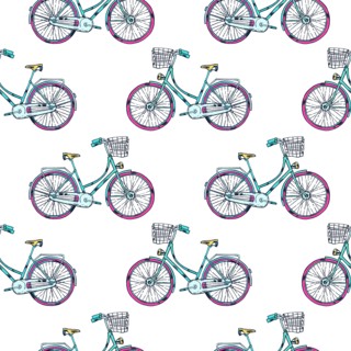 Bicycle with Cart