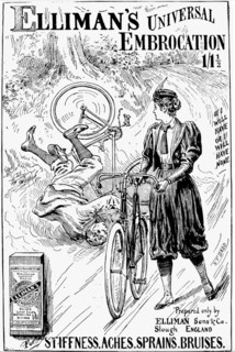 ELLIMAN'S EMBROCATION 1897 advert in The Graphic magazine.