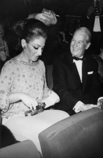 Maria Callas and Maurice Chevalier, 1968  © JRC /The Hollywood Archive - All Rights Reserved  File Reference # 1152_004THA