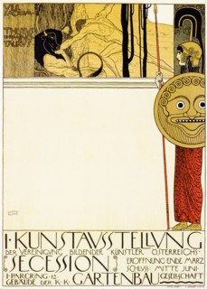 Gustav Klimt, First exhibition poster of the Vienna Secession, (censored version), poster, 1898
