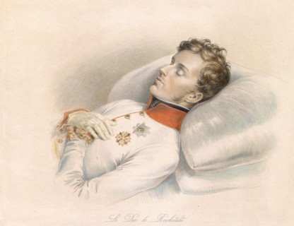 The Duke of Reichstadt (Napoleon II, 1832) on the deathbed - Franz Xaver Stober
