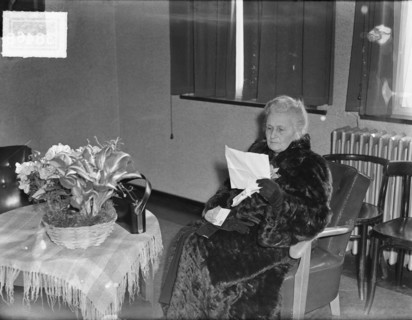 Maria Montessori in Amsterdam, March 1, 1950, education, pedagogues, portraits, The Netherlands, 20th century press agency photo, news to remember, documentary, historic photography 1945-1990, visual ...
