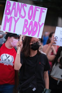 May 3, 2022, Tucson, Arizona, U.S: Around a thousand Pro Choice abortion rights demonstrators hold rally outside the Federal Courthouse in Tucson. They came out to protest after a leaked draft majorit...