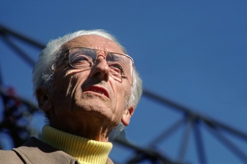 JACQUES COUSTEAU delivers a speech