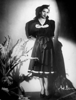 Portrait of young Eva Peron