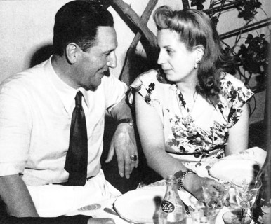 President of Argentina, Juan Domingo Peron with his wife Eva (Evita) 1950