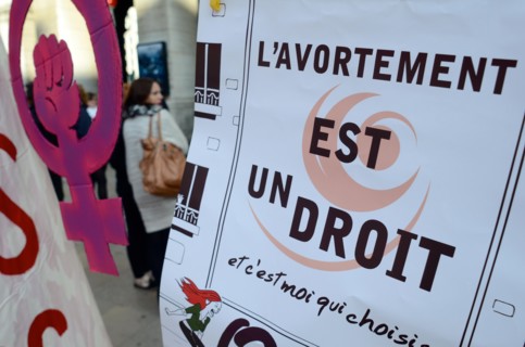 Women celevrate the 40th anniversary of IVG law, on Pregancy Interruption Lyon (France)