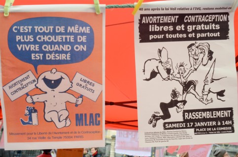Women celevrate the 40th anniversary of IVG law, on Pregancy Interruption Lyon (France)