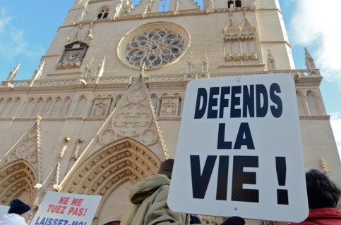 Pro-Life march in Lyon, France