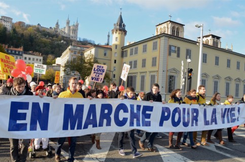 Pro-Life march in Lyon, France