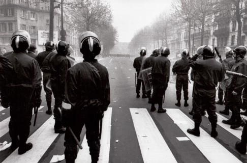 May Day Demonstration on Boulevard Beaumarchais, Paris, France