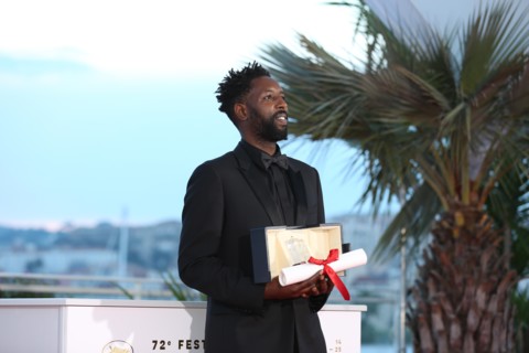 CANNES, FRANCE - MAY 25: Director Ladj Ly, winner of the Jury Price award for his film "Les Miserables" poses at the photocall for Palme D'Or Winner d
