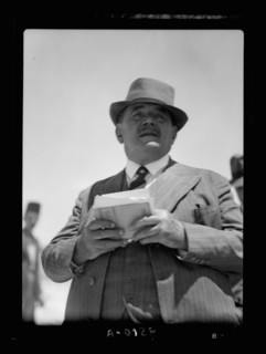 Monsieur & Madame Edouar [i.e., Edouard] Herriot visit to Jerusalem, May 11, 1938. Mr. Herriot, alone, close up
