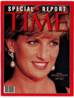 Front cover of Time magazine from September 8, 1997, as a tribute for Diana, Princess of Wales