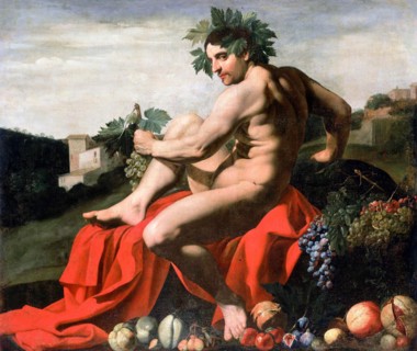 Bacchus by Michelangelo Merisi da Caravaggio (1571-1610), oil on canvas, early 1600s