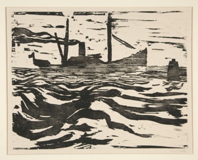 Fischdampfer (Fishing Steamer).  Artist: Emil Nolde, German, 1867–1956