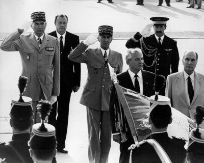 General Secretary Mikhail Gorbachev at a ceremony