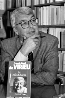 Journalist Francois-Henri de Virieu signs book in Lyon, France