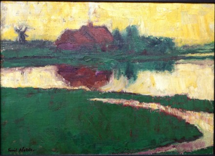 885 Landscape with farmhouse, by Emil Nolde, 1922, oil on canvas - Germanisches Nationalmuseum - Nuremberg, Germany - DSC02431