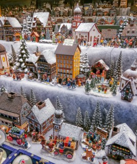 Salzburg, Austria. Christmas decoration for sale at the old town Christmas Market.