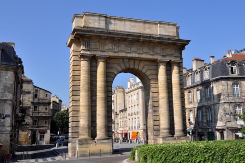 France, aquitaine, Bordeaux, Porte de Bourgogne, this gate was built in the 18th century to honor the Duke of Bourgogne.