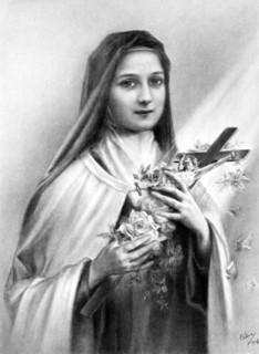 Saint Mother Thérèse of LISIEUX ( Marie françoise Thérèse Martin - Alençon 1873 - Lisieux 1897 ) , sainte from 1925 , author of " Histoire d'une ame" ( post. 1898 ) - MADRE TERESA di LISIEUX del Banbi...