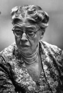 Mrs. Eleanor Roosevelt (October 11, 1884 ‚Äì November 7, 1962), wife of President Franklin Delano Roosevelt. 1950s.