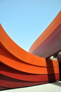 Israel, Holon exterior of the Design museum (Designed by Ron Arad Architects)