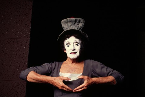 Marcel Marceau, French actor, mime artist, famous for stage persona "Bip the Clown", mime as the art of silence, No model release, editorial use only