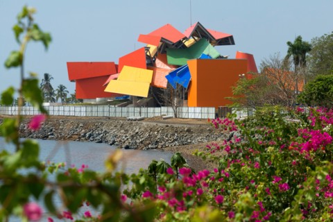 Frank Gehry's Museum of Biodiversity in Panama City capital of the Republic of Panama. Biomuseo (also known as The Biodiversity