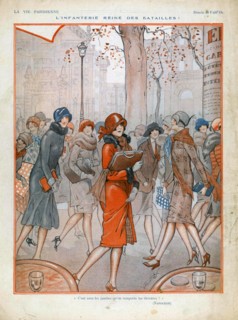 1920s France La Vie Parisienne Magazine Plate